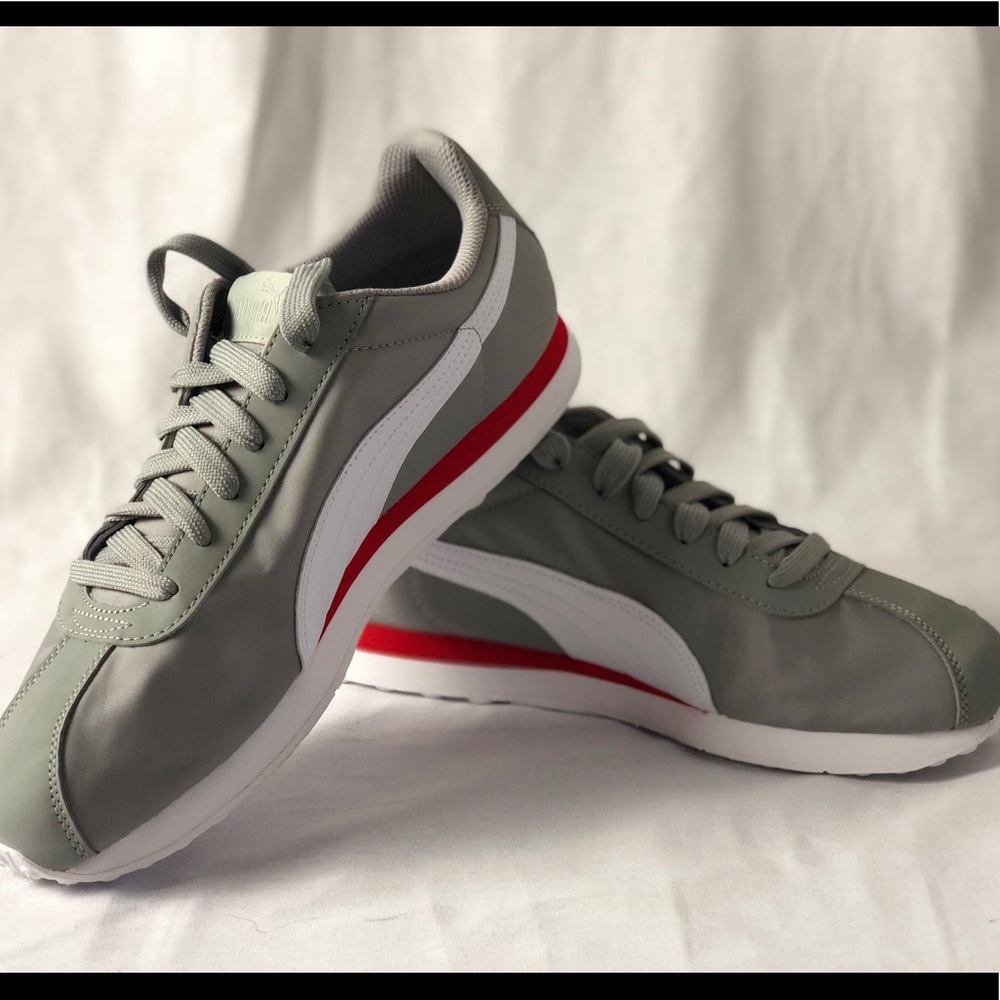 Puma Turin Limestone-Puma White Fashion Sneakers - Picture 3 of 7